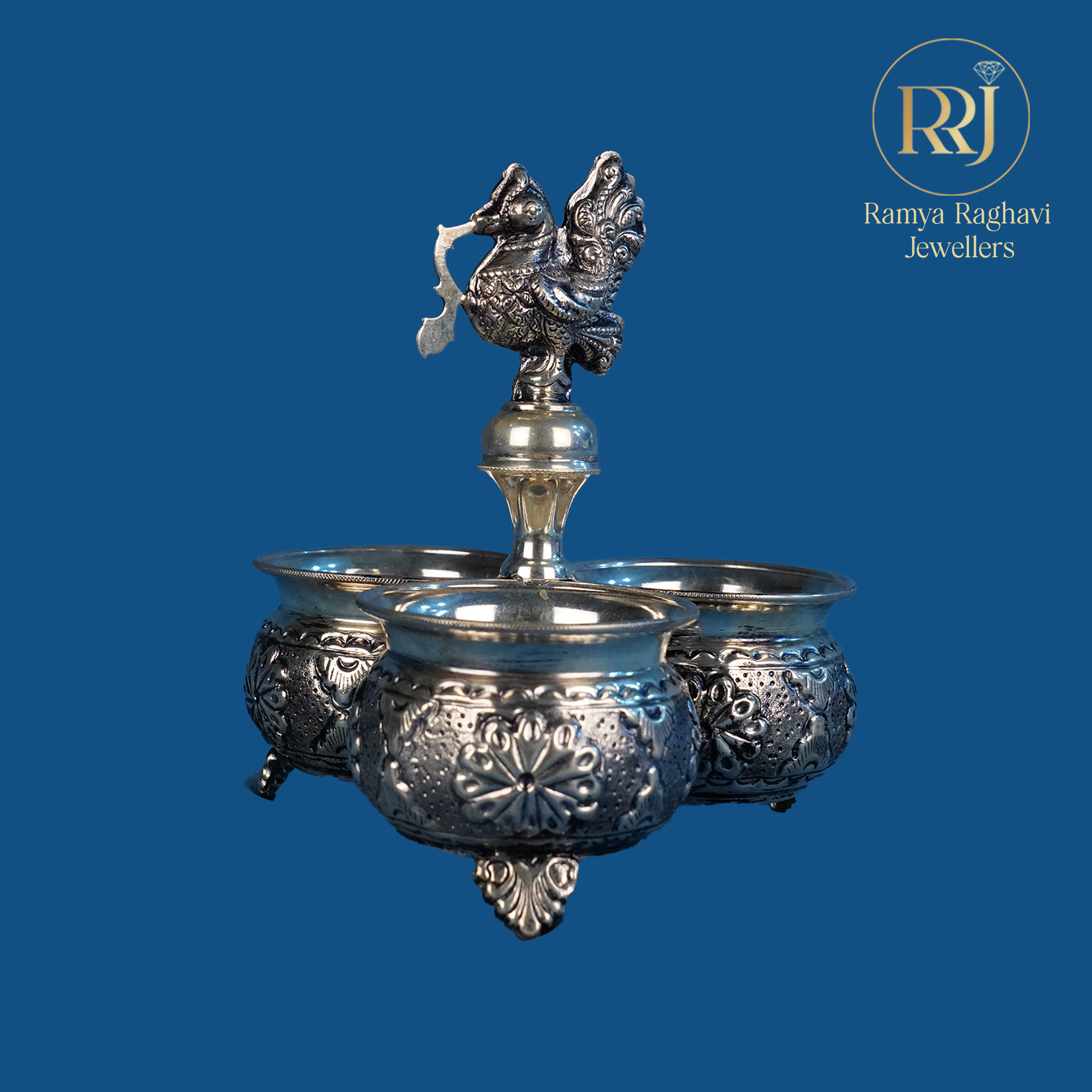 Auspicious Silver Kumkum Bowl
